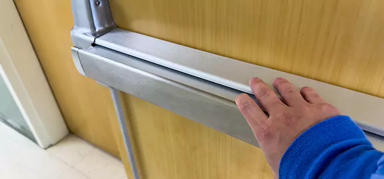 Installing a Push Bar on a Door Wausau